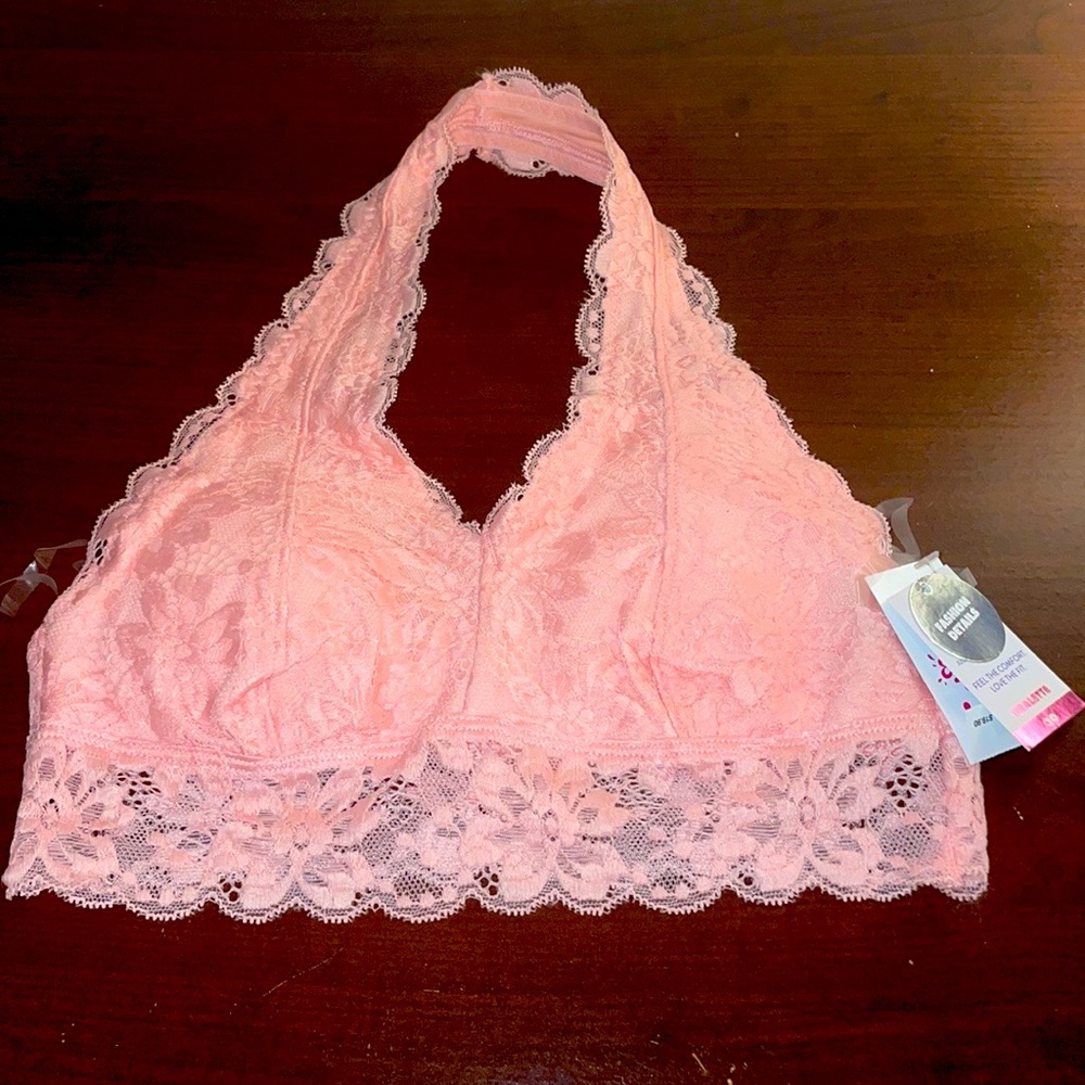 Brand New Justice Pink Lace Size 30 Bralette